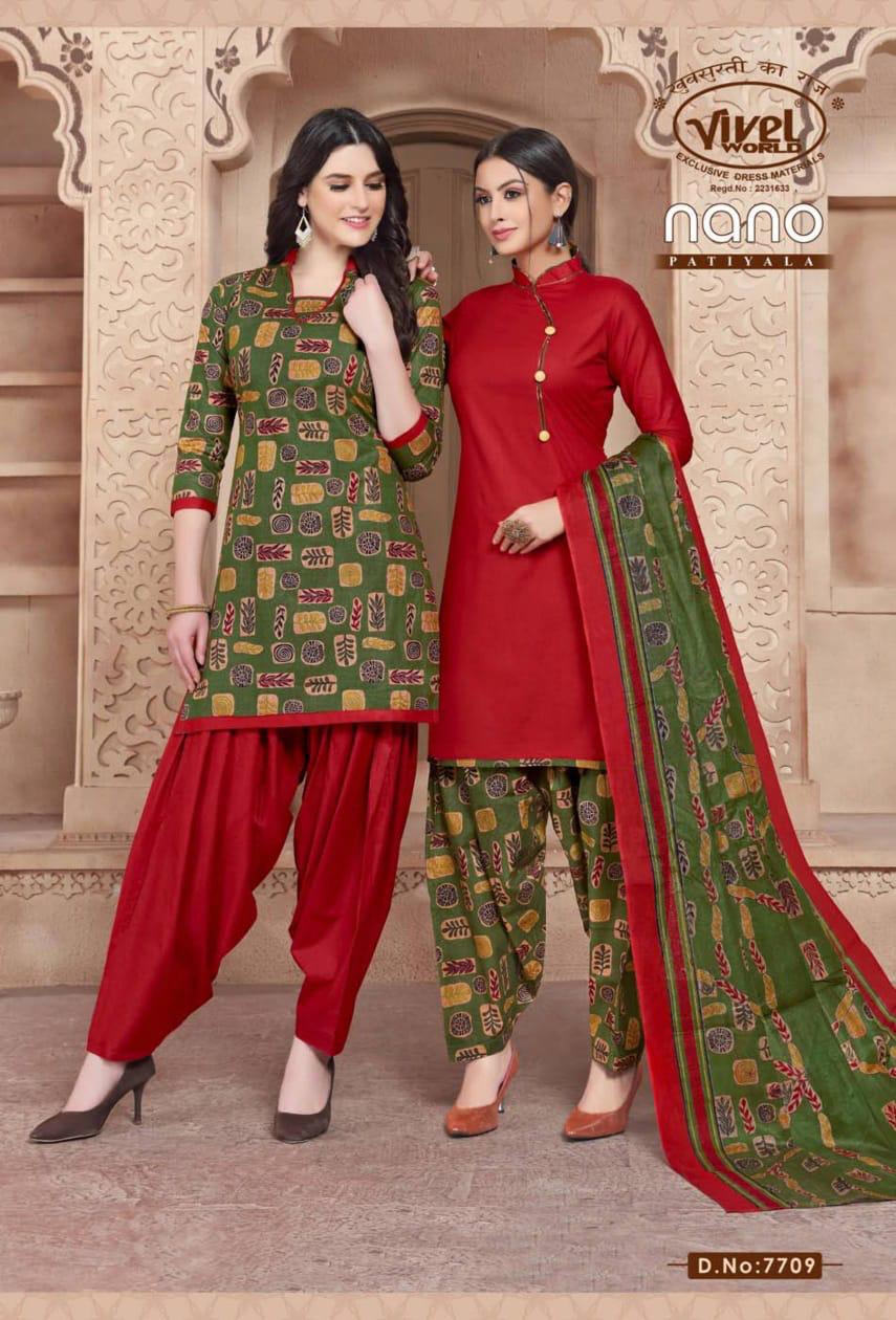 NANO PATIYALA NEW Launch Of Designer Cotton Regular Wear Printed Salwar Suit With Cotton Dupatta